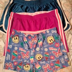 3 pair of girls shorts